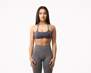 Signature Twist Bra - Charcoal