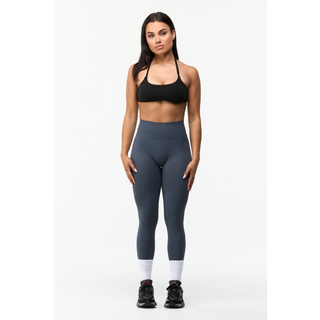 Front view of Signature Contour Leggings in Navy – Sculpting gym leggings for women by MXVE