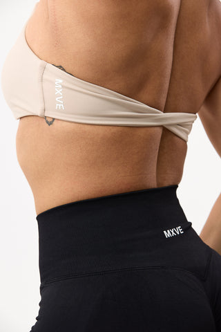 Signature Twist Bra - Sand